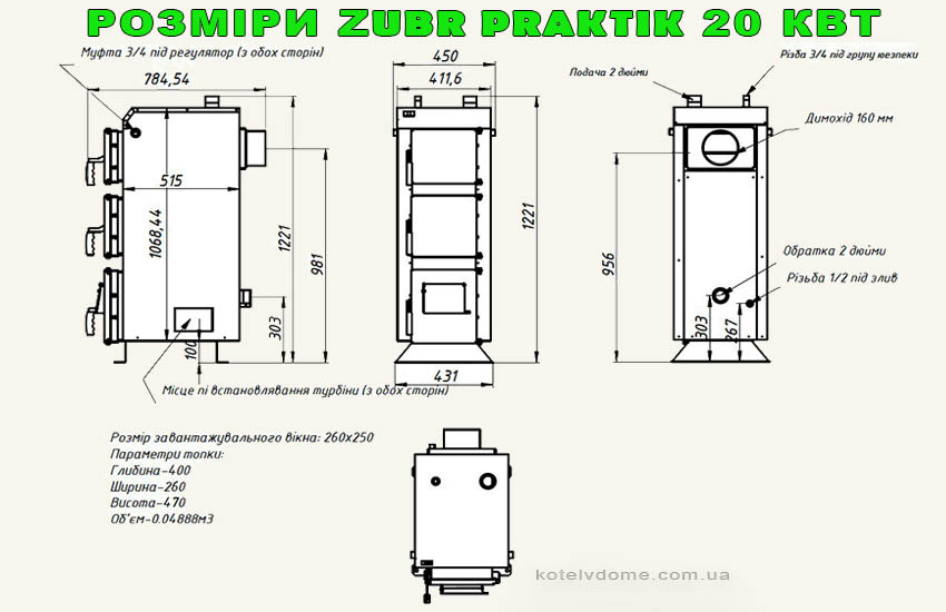 Конструкція котла Зубр Практик 20 квт Конструкція котла Зубр Практик 20 квт