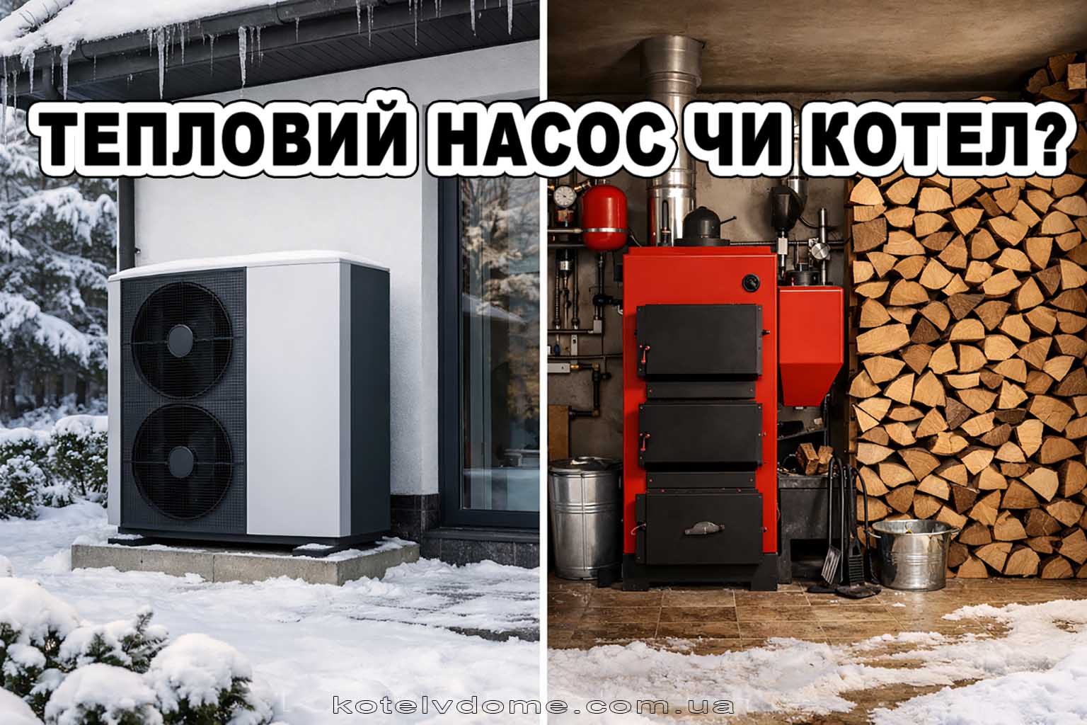 Тепловий насос чи твердопаливний котел – що вигідніше