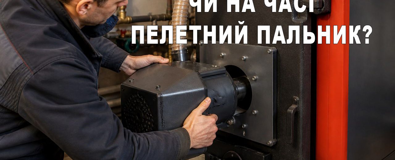 Пелетний пальник у звичайний котел в приватній котельні